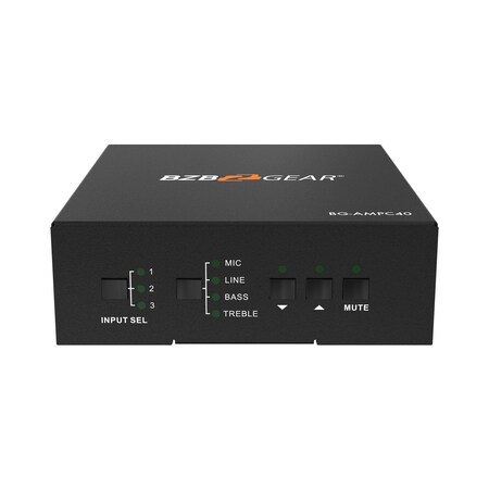 Bzbgear 2-Channel 40W 70/100V Stereo/Mono Audio Amplifier BG-AMPC40